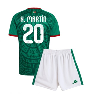 Mexiko Henry Martin #20 Hemmaställ Barn VM 2026 Kortärmad (+ Korta byxor)